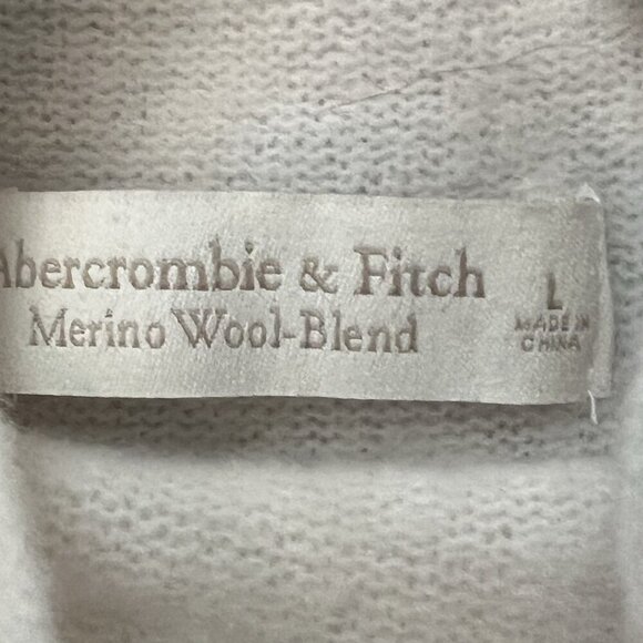 Abercrombie & Fitch Merino Wool Blend Sleeveless Sweater Size Large Stripes - Picture 3 of 7